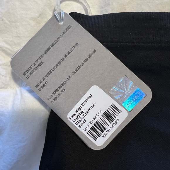 NWT Gymshark Flex High Waisted Legging Size Small Black/Grey - Picture 5 of 6